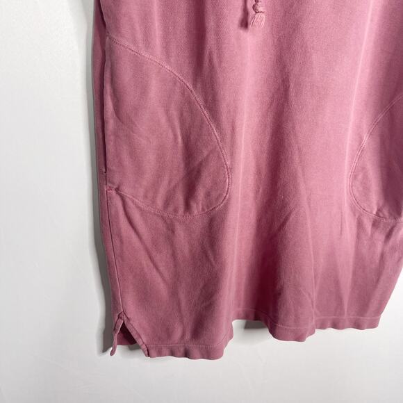 ATM Anthony Thomas Melillo XS Pink Pima Cotton Hoodie Dress Oversized Pockets - Picture 4 of 11